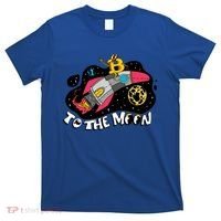 Bitcoin To The Moon Rocket T-Shirt thumb 0