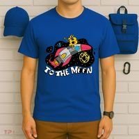 Bitcoin To The Moon Rocket T-Shirt thumb 6