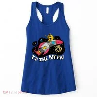 Bitcoin To The Moon Rocket Women's Tank Top thumb 0