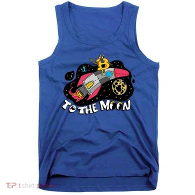 Bitcoin To The Moon Rocket Tank Top