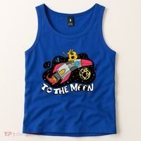 Bitcoin To The Moon Rocket Tank Top thumb 2