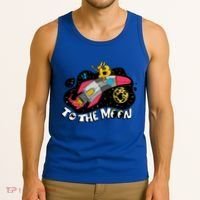 Bitcoin To The Moon Rocket Tank Top thumb 3