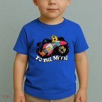 Bitcoin To The Moon Rocket Toddler T-Shirt thumb 2
