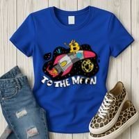Bitcoin To The Moon Rocket Women's T-Shirt thumb 3
