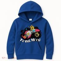 Bitcoin To The Moon Rocket Kids Hoodie thumb 0