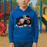 Bitcoin To The Moon Rocket Kids Hoodie thumb 2