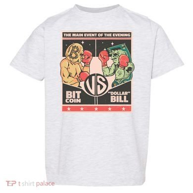 Bitcoin Vs Dollar Toddler T-Shirt