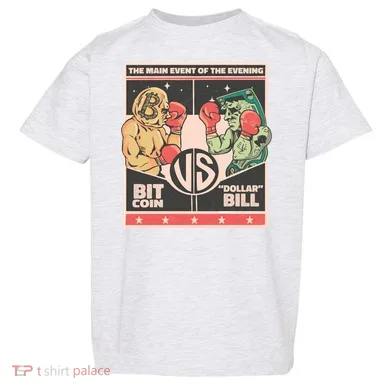 Bitcoin Vs Dollar Toddler T-Shirt