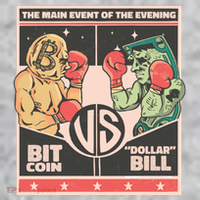 Bitcoin Vs Dollar Toddler T-Shirt thumb 2