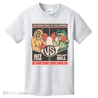 Bitcoin Vs Dollar Kids T-Shirt