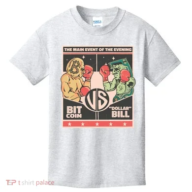 Bitcoin Vs Dollar Kids T-Shirt