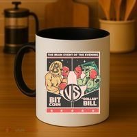 Bitcoin Vs Dollar Coffee Mug thumb 4