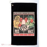 Bitcoin Vs Dollar Golf Towel thumb 0