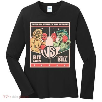 Bitcoin Vs Dollar Women's Long Sleeve Shirt