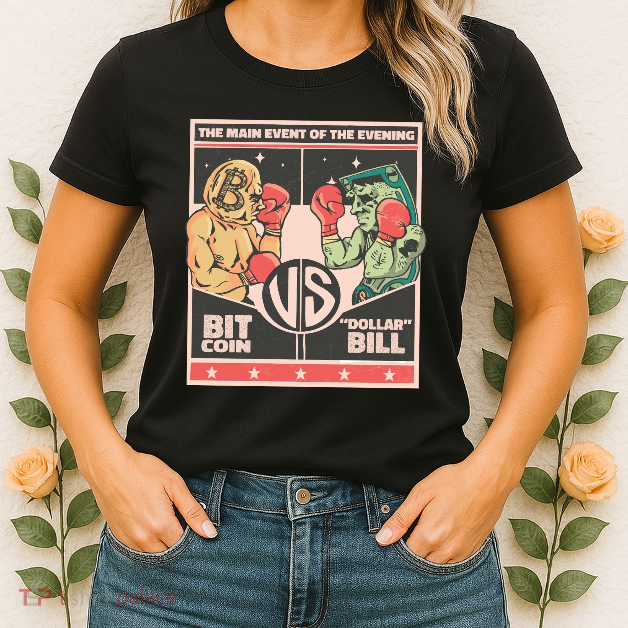 Bitcoin Vs Dollar Women's T-Shirt