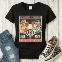 Bitcoin Vs Dollar Women's T-Shirt thumb 3