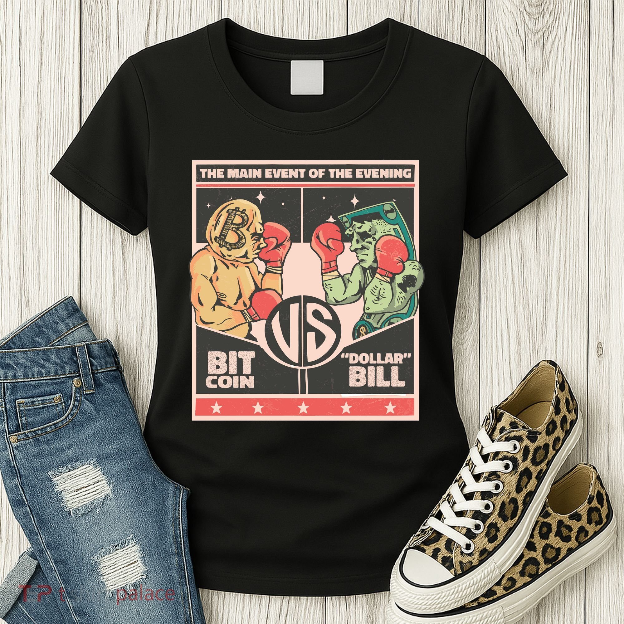 Bitcoin Vs Dollar Women's T-Shirt