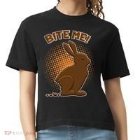 Bite Me! Chocolate Easter Bunny Comfort Colors Boxy T-Shirt thumb 0