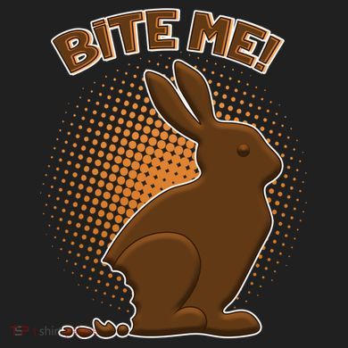 Bite Me! Chocolate Easter Bunny Comfort Colors Boxy T-Shirt