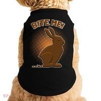 Bite Me! Chocolate Easter Bunny Doggie Tank thumb 0