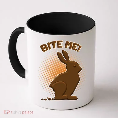 Bite Me! Chocolate Easter Bunny Coffee Mug