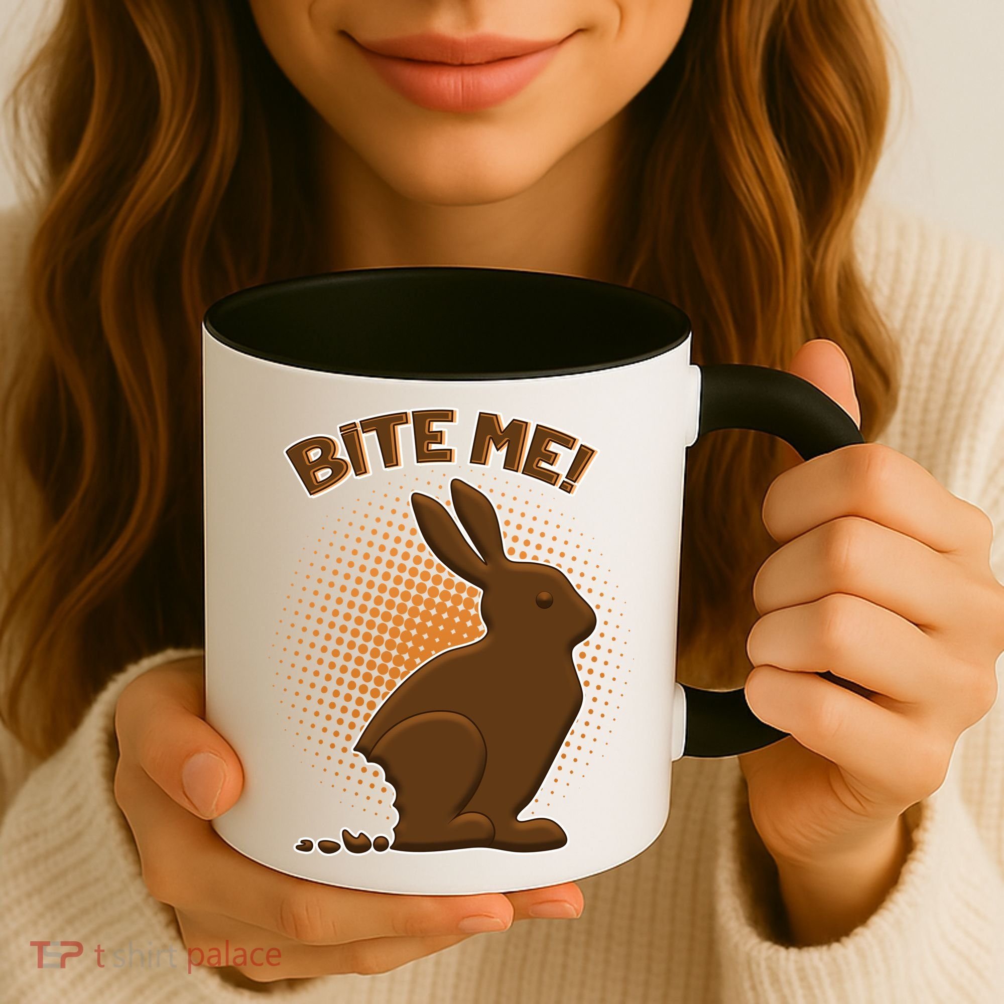 Bite Me! Chocolate Easter Bunny Coffee Mug