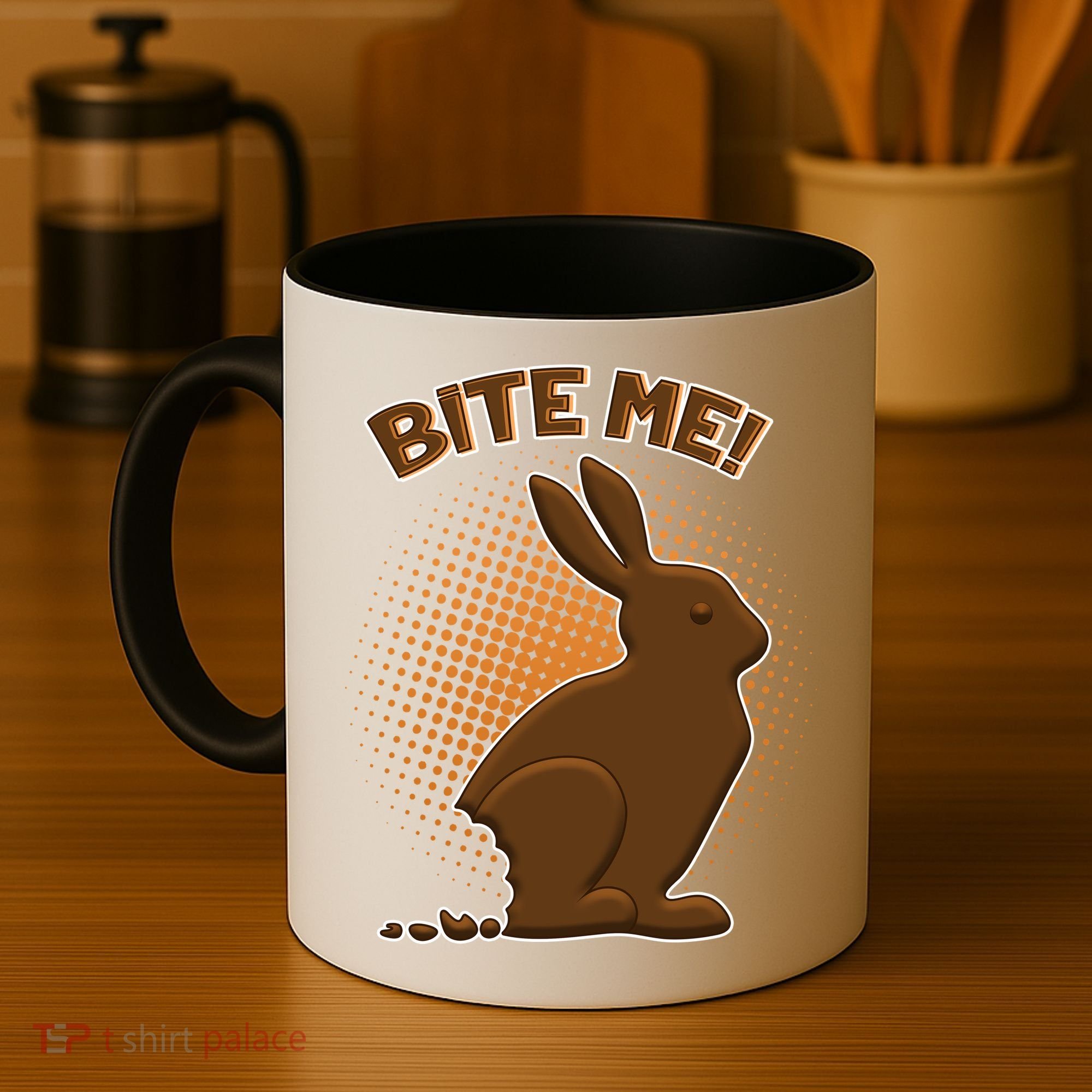Bite Me! Chocolate Easter Bunny Coffee Mug