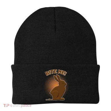 Bite Me! Chocolate Easter Bunny Beanie