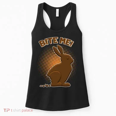 Bite Me! Chocolate Easter Bunny Women's Tank Top