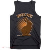 Bite Me! Chocolate Easter Bunny Tank Top thumb 0