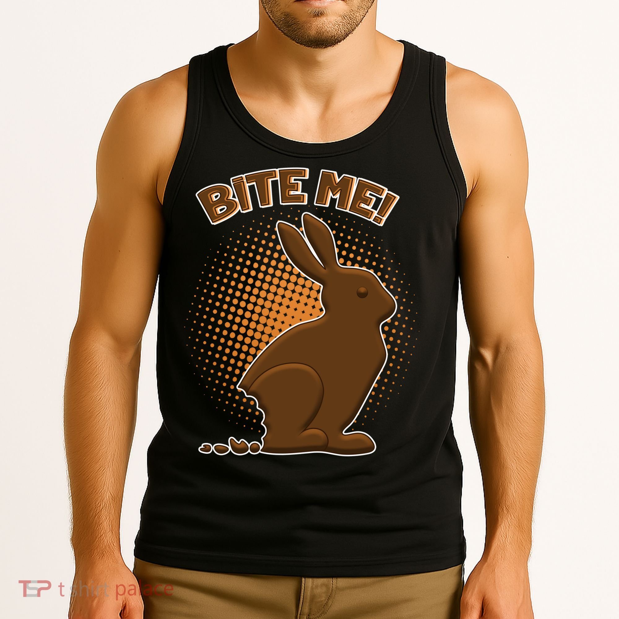 Bite Me! Chocolate Easter Bunny Tank Top