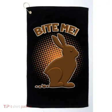 Bite Me! Chocolate Easter Bunny Golf Towel