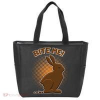 Bite Me! Chocolate Easter Bunny Tote Bag thumb 0