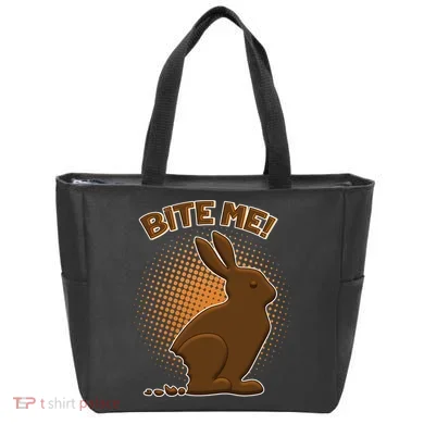 Bite Me! Chocolate Easter Bunny Tote Bag