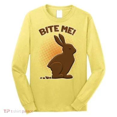 Bite Me! Chocolate Easter Bunny Long Sleeve Shirt