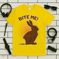 Bite Me! Chocolate Easter Bunny T-Shirt thumb 5