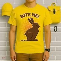 Bite Me! Chocolate Easter Bunny T-Shirt thumb 6