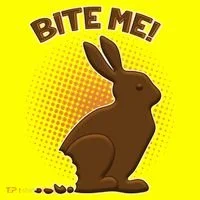 Bite Me! Chocolate Easter Bunny T-Shirt thumb 7