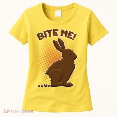 Bite Me! Chocolate Easter Bunny Women's T-Shirt