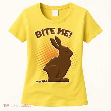 Bite Me! Chocolate Easter Bunny Women's T-Shirt