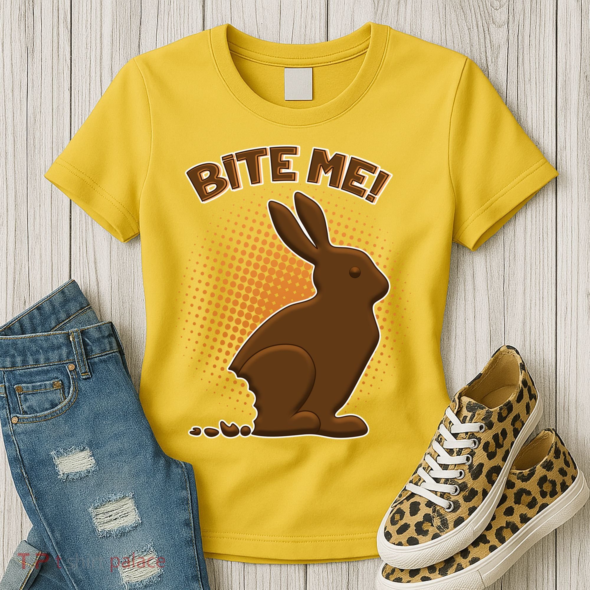 Bite Me! Chocolate Easter Bunny Women's T-Shirt