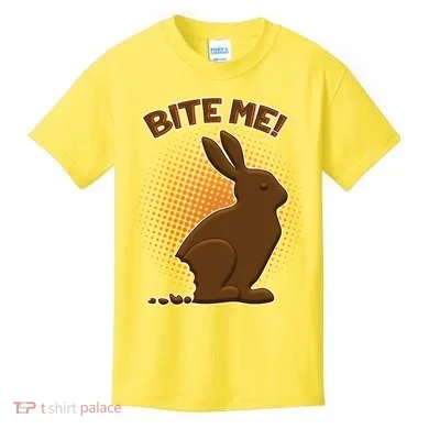 Bite Me! Chocolate Easter Bunny Kids T-Shirt