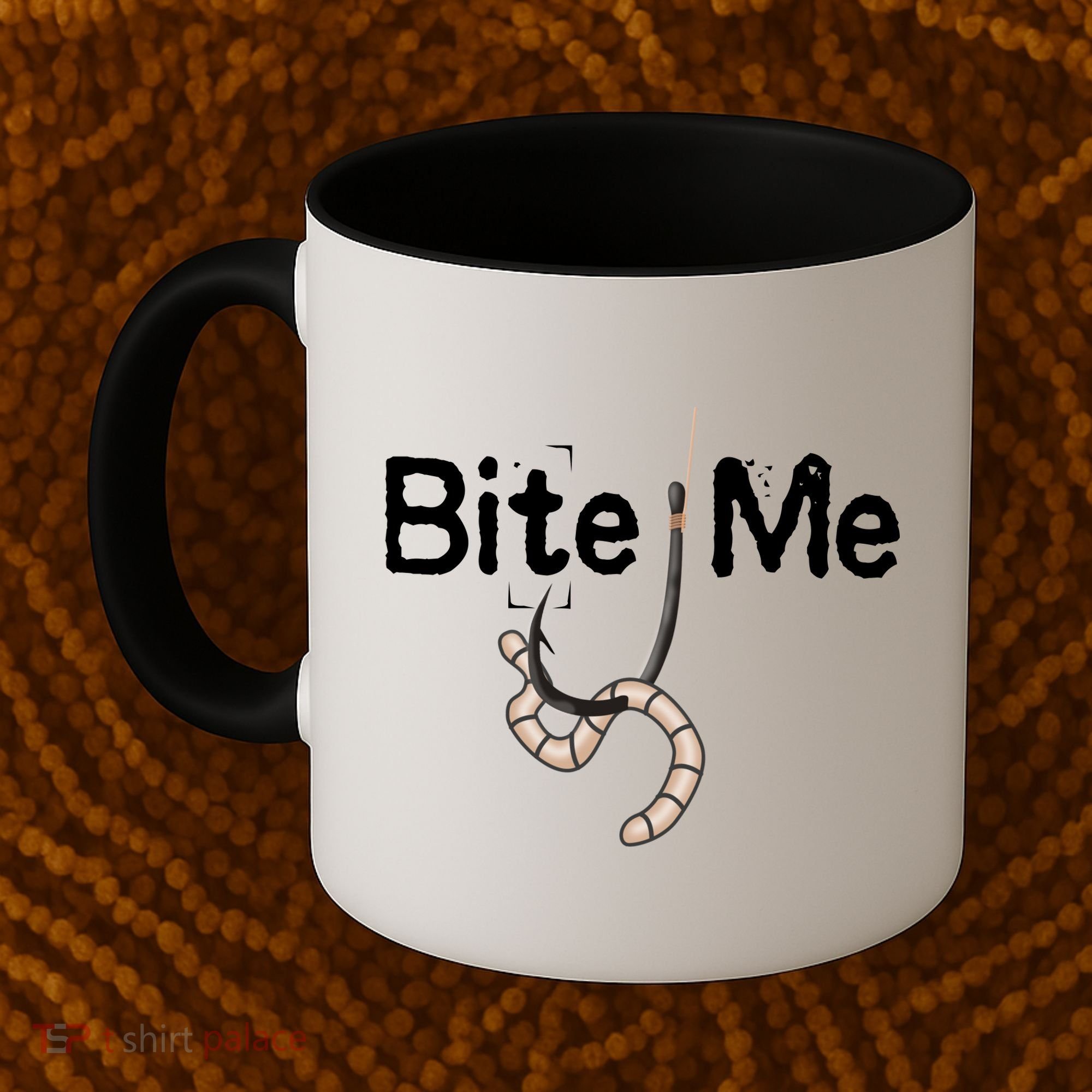 Bite Me Fish Hook Coffee Mug