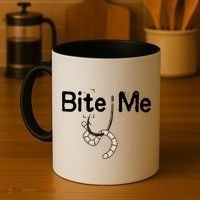 Bite Me Fish Hook Coffee Mug thumb 4