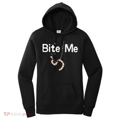 Bite Me Fish Hook Women's Hoodie