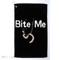 Bite Me Fish Hook Golf Towel thumb 0