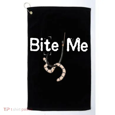 Bite Me Fish Hook Golf Towel