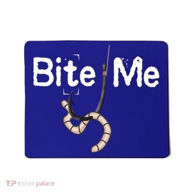 Bite Me Fish Hook Mousepad