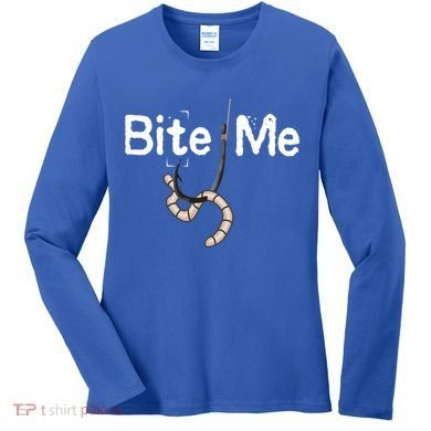 Bite Me Fish Hook Women's Long Sleeve Shirt