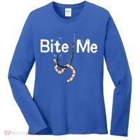 Bite Me Fish Hook Women's Long Sleeve Shirt thumb 0